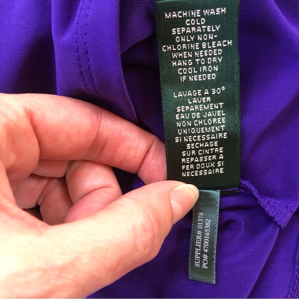 Lauren Ralph Lauren Deep Purple Midi Dress - Picture 11 of 11